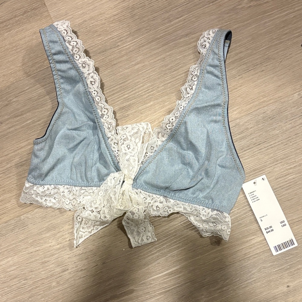 Urban Outfitters Blue Lace Bralette